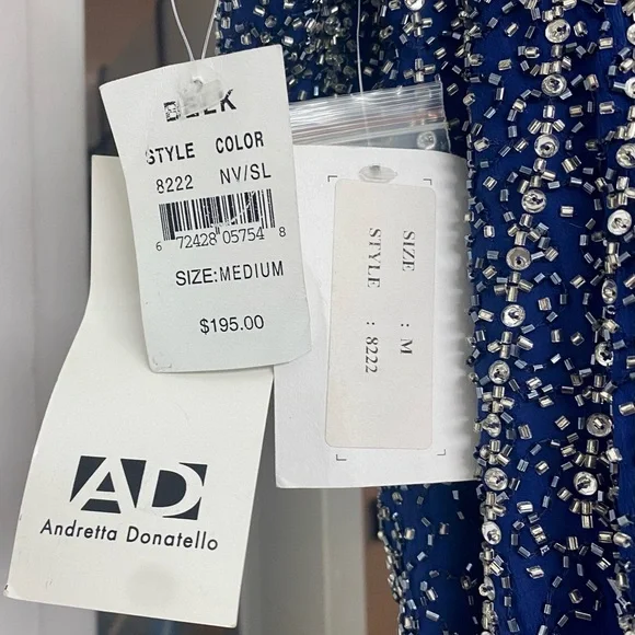 Andretta Donatello Dress Size M - Picture 5 of 7